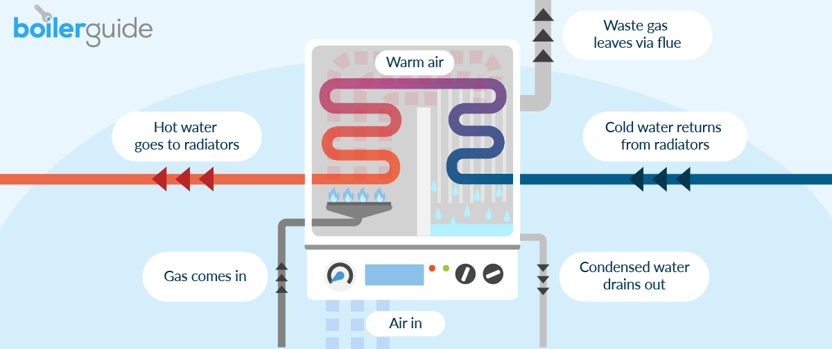 condensing boiler diagram